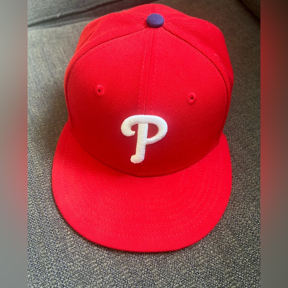 New Era Phillies Hat with White Logo